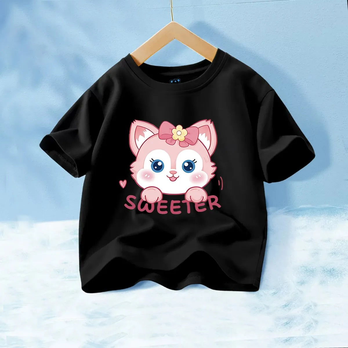 Fashion T-Shirt to Kids Cartoon Anime Printed Cute Cats Детская футбол –  K&P Tropical Cosmetics