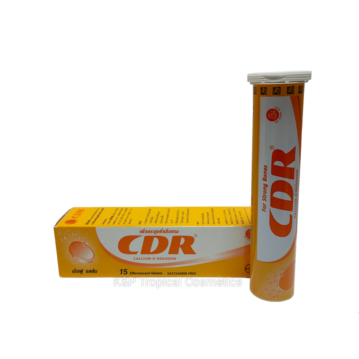 BAYER CDR Calcium-D-Redoxion for Strong Bones Orange flavor 15