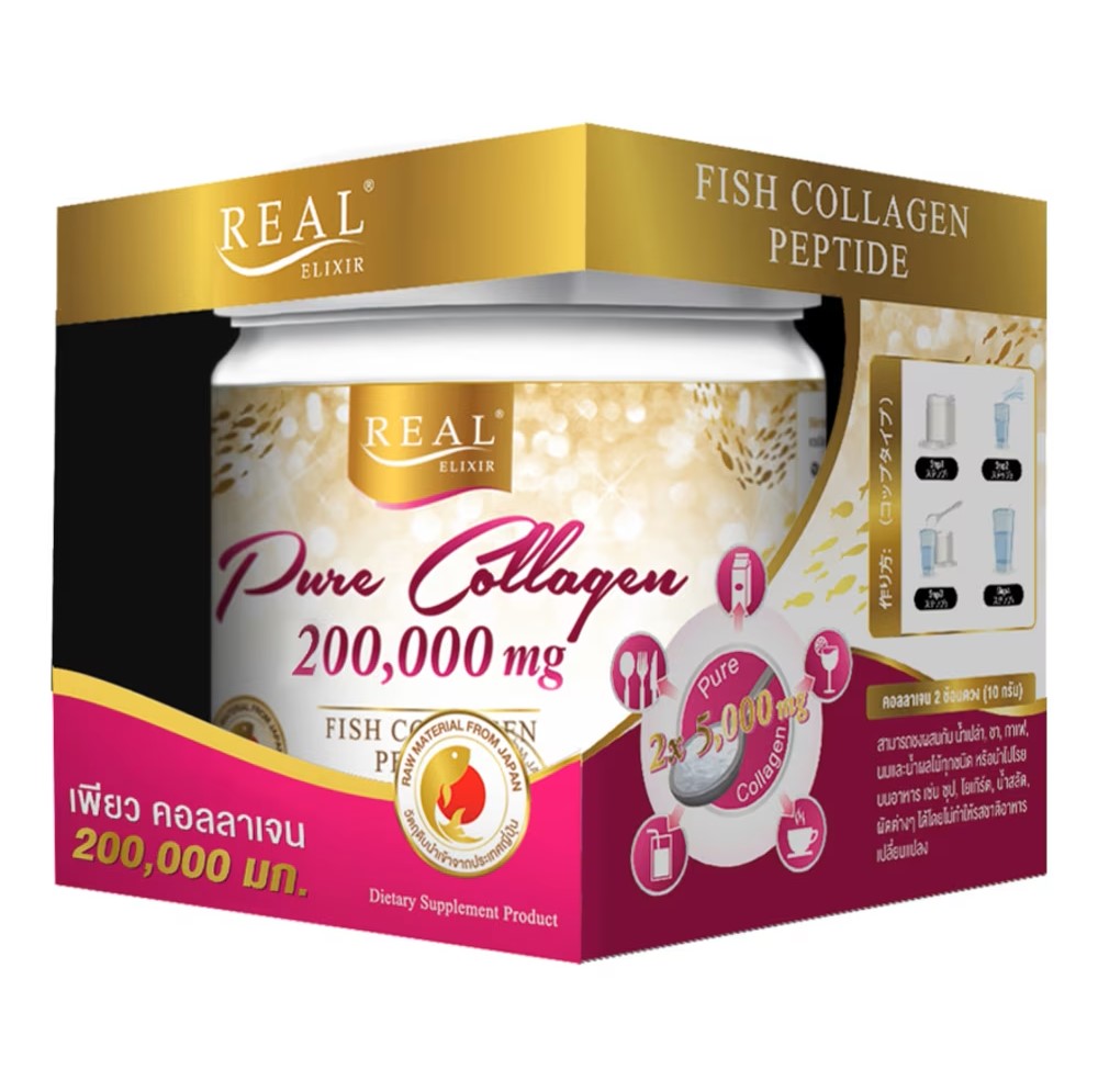 Real Elixir Pure Collagen 200000 mg 200 g., Коллаген в порошке 200000 – K&P  Tropical Cosmetics