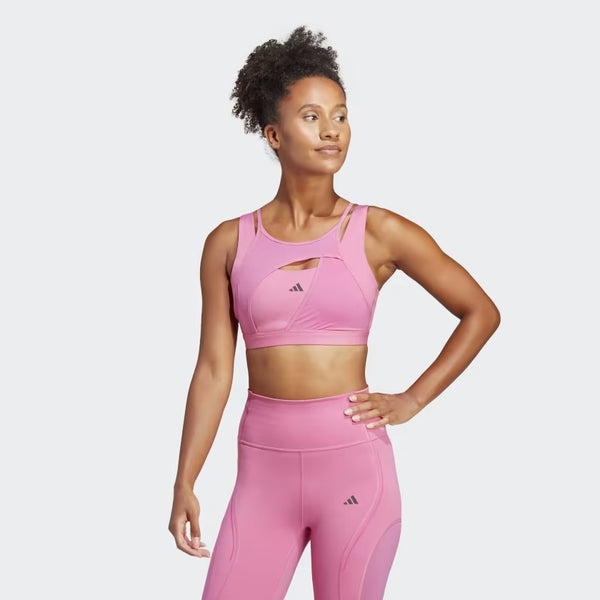 ADIDAS Power Impact Luxe Medium-Support Bra + Tailored Hiit Luxe Training Leggings Set Костюм для тренировок: бюстгальтер-топ со средней поддержкой + леггинсы