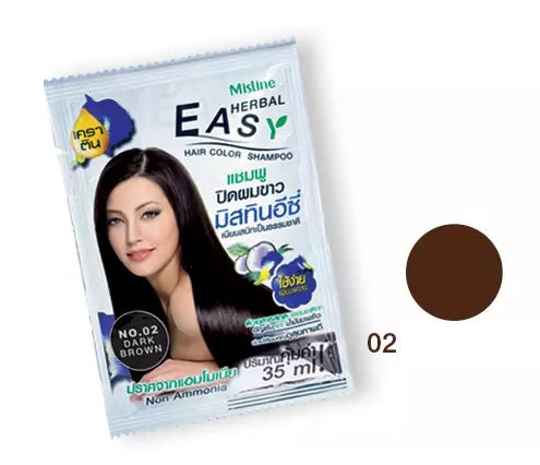 Mistine Easy Herbal Hair Color Shampoo 35 ml., Шампунь для окрашивания волос "Easy" 35 мл.