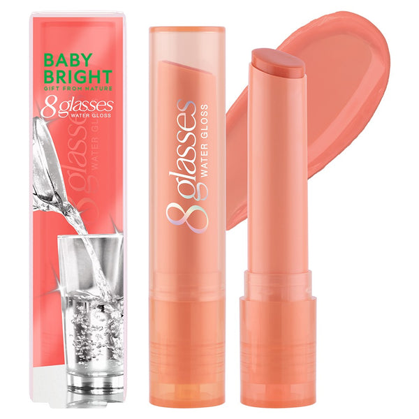 Karmart Baby Bright 8 glasses Water Gloss 2,5 g., Помада для губ "8 glasses" с глянцевым блеском 2,5 гр.