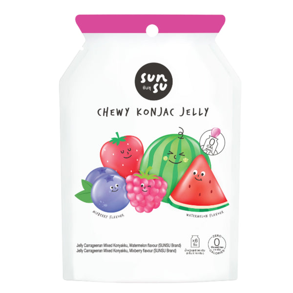 Sunsu Chewy Konjac Jelly (16 g.*6 pcs.) 96 g, Фруктовые конфеты-желе (16 гр.*6 шт.) 96 гр.