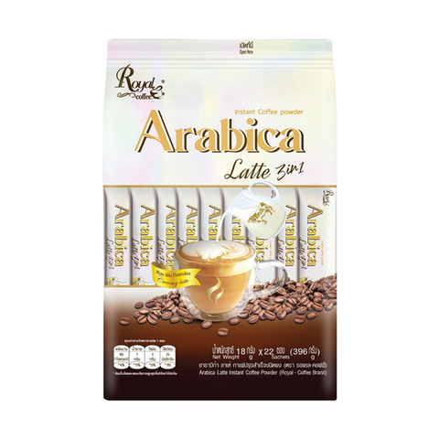 Royal Coffee Arabica Latte Instant Coffee Powder 18 g.* 22 Sachets Растворимый кофе Арабика латте 18 гр. х 22 пак.