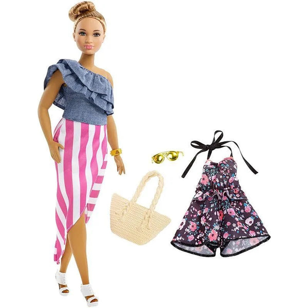 Mattel Barbie Fashionistas Doll & Fashions (FJF67) Кукла Барби "Модница" и модные наряды (модель FJF67)