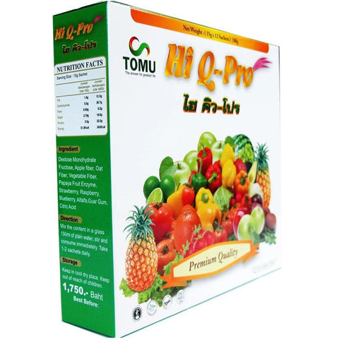 TOMU Hi Q Pro Detox (Dietary Supplement Product) 15g.* 12 Sachets Пищевая добавка "Hi Q Pro" для очищения организма от шлаков и токсинов 15 гр.*12 саше
