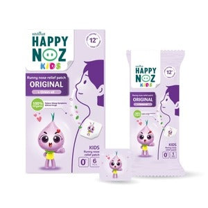 Happy Noz Kids Organic Onion Sticker Original Formula (Plus Onion Oil) 6 pcs., Пластыри с луковым маслом для детей от заложенности носа 6 шт.