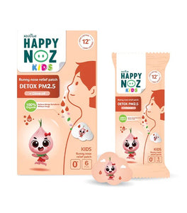 Happy Noz Kids Organic Onion Sticker Orange Formula (Plus Clove Oil) 6 pcs., Пластыри с луковым маслом и маслом гвоздики для детей от заложенности носа 6 шт.