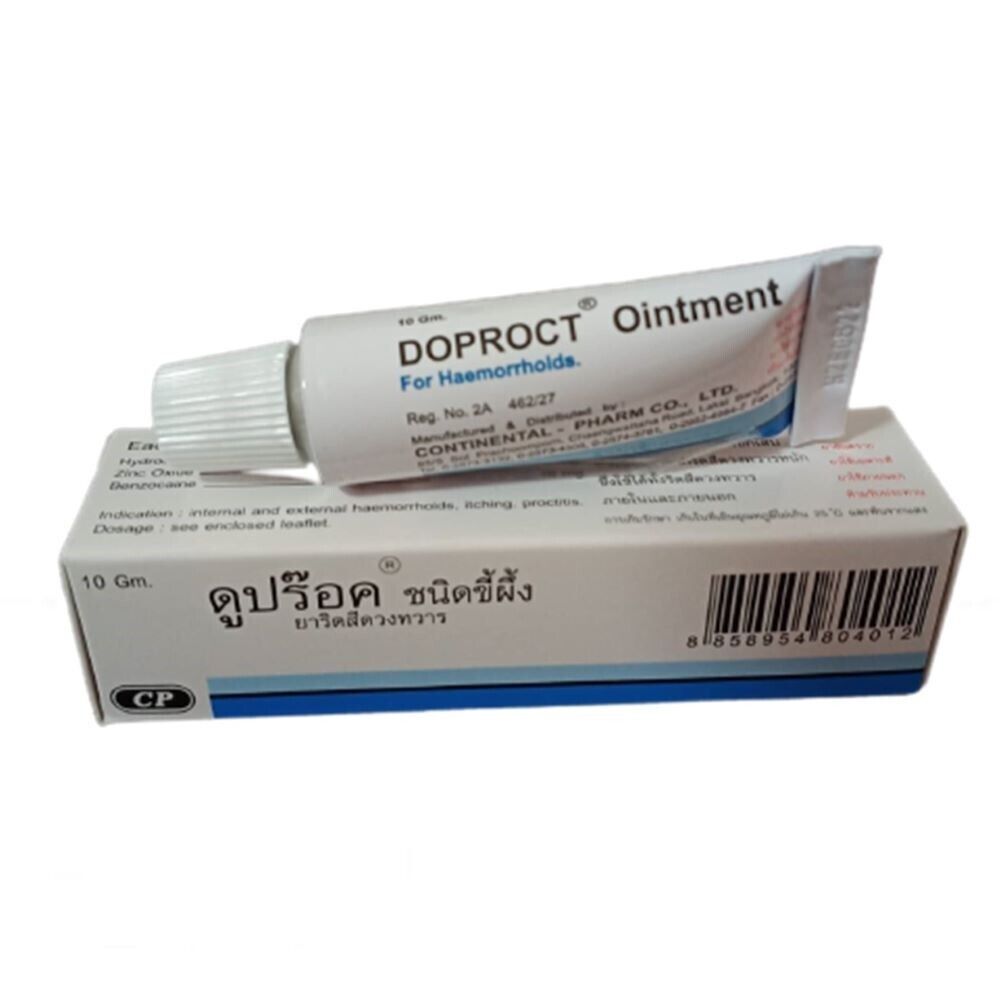 Doproct Ointment for Haemorrhoids 10 g., Мазь Допрокт от геморроя 10 г.
