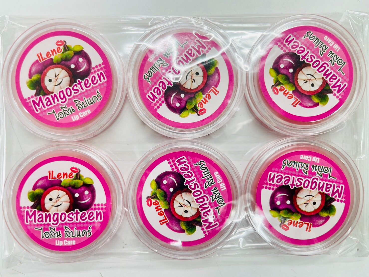 YOU & I ILINE Lip Balm Mangosteen 10 g.*6 pcs., Бальзам для губ с ароматом Мангостина 10 гр.*6 шт.