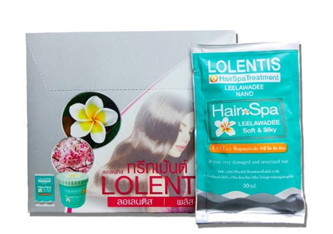 LOLANE Hair Spa Treatment Nano Leelawadee Soft & Silky 30 ml.* 24 pcs., Маска спа-уход с ароматом франжипани для мягких и шелковистых волос 30 мл.*24 шт.