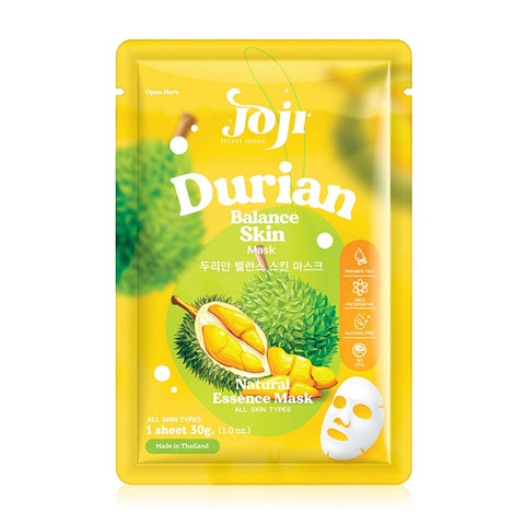 PRECIOUS SKIN Joji Secret Young Durian Balance Skin Facial Mask 30 g.*10 sheets Тканевая маска с дурианом для контроля жирности кожи лица 30 гр.*10 шт.