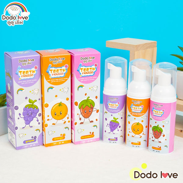 Dodolove Teeth Mousse Children 60 ml., Зубная паста-мусс для детей 60 мл.