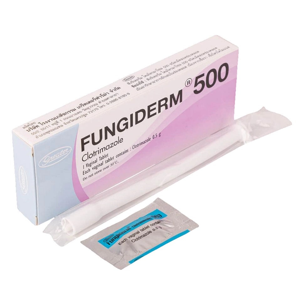 Greater Pharma Fungiderm Clotrimazole Vaginal Tablet 500 mg., Таблетка вагинальная "Фунгидерм" с клотримазолом 500 мг.