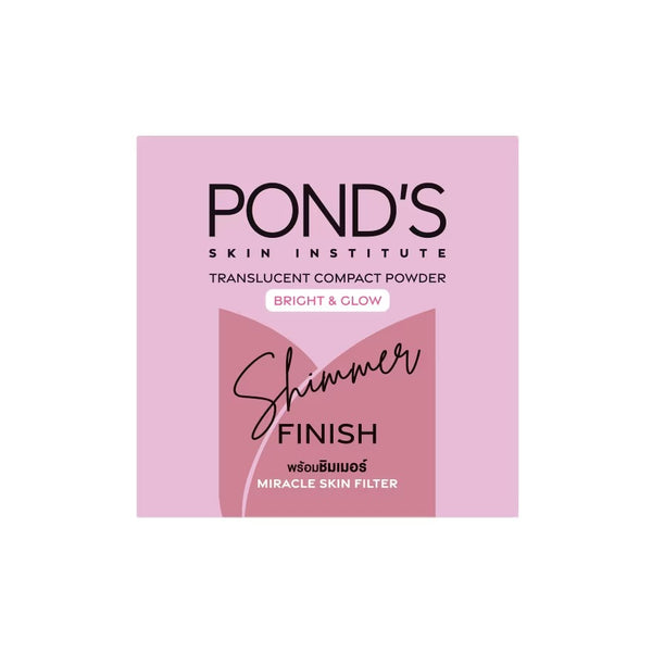 POND’S Translucent Compact Powder Bright Glow Shimmer Finish 9 g., Полупрозрачная компактная пудра с мерцающими частичками для яркой кожи 9 гр.