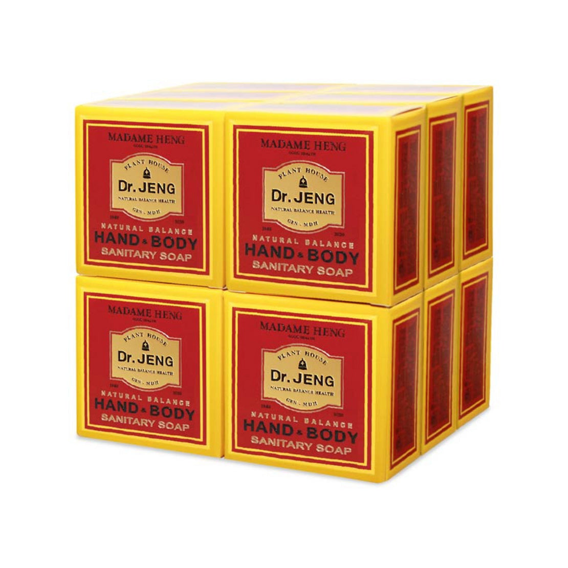 Madame Heng Dr. JENG Natural Balance Hand & Body Sanitary Soap 150 g.* 12 pcs., Гигиеническое мыло "Натуральный баланс" для рук и тела 150 гр.*12 шт.