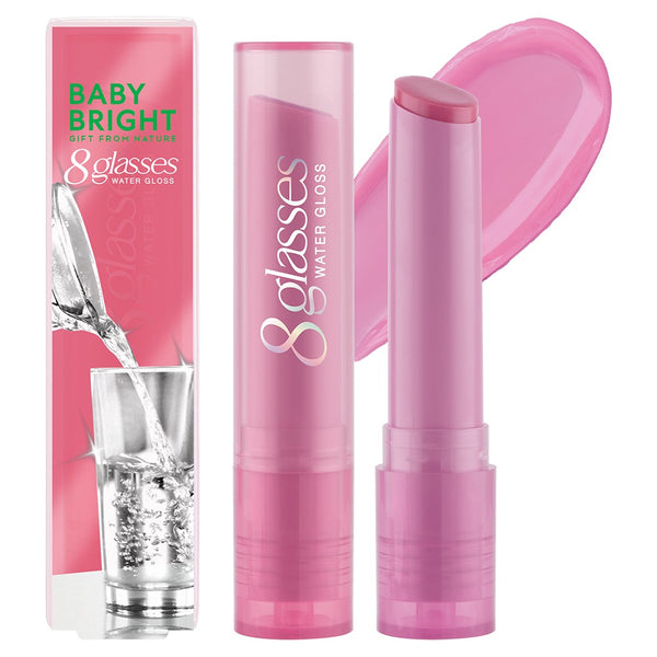 Karmart Baby Bright 8 glasses Water Gloss 2,5 g., Помада для губ "8 glasses" с глянцевым блеском 2,5 гр.