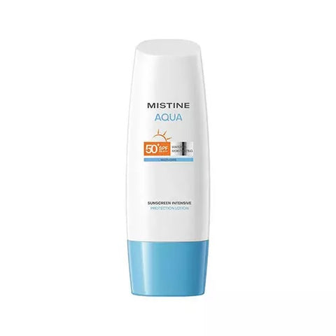 Mistine Aqua Base Ultra Protection Hudrating Face & Body Sunscreen Lotion SPF 50 PA++++ 70 ml., Солнцезащитный лосьон для лица и тела на водной основе SPF 50 PA++++ 70 мл.