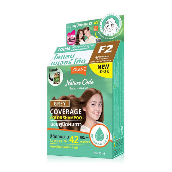 LOLANE Nature Code Color Shampoo 30 ml., Красящий шампунь для волос без аммиака 30 мл.