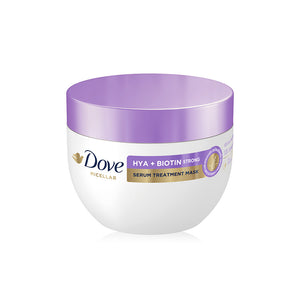 Dove Hya + Biotin Strong Serum Treatment Mask 220 g., Увлажняющая маска для волос с гиалуроновой кислотой и биотином 220 гр