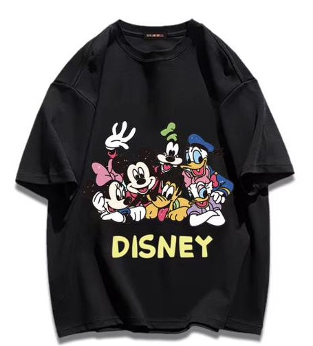 T-Shirt Vintage Pure Cotton Cartoon Disney Anime Printed Футболка из чистого хлопка с мультяшным принтом "Дисней"