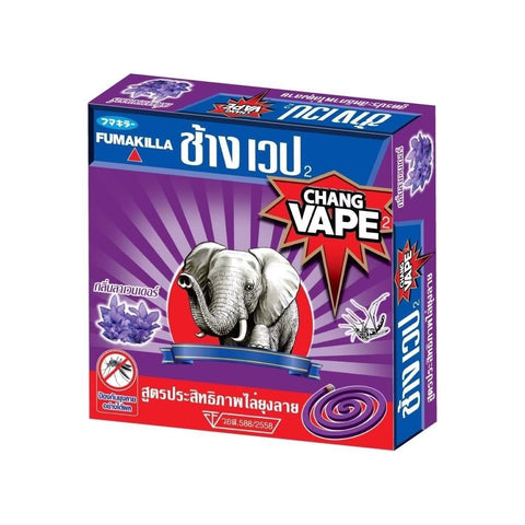Fumakilla Chang Vape Anti-Mosquito Coils 10 pcs., Спирали от комаров с ароматом лаванды 10 шт.
