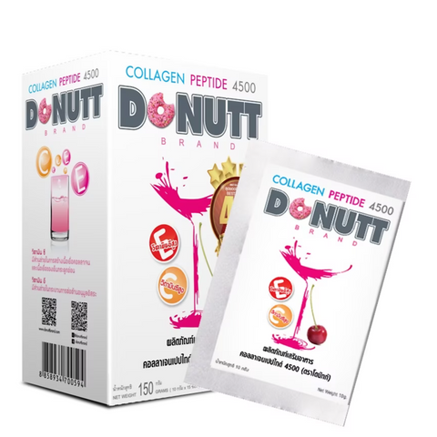 Donutt Brand Collagen Peptide 4500 15 pcs., Питьевой морской коллаген для красоты и здоровья 15 саше