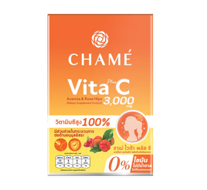 CHAME' Vita+ C Acerola Roes Hips 10 Sache Пищевая добавка с витамином С, вишней ацеролой и плодами шиповника 10 саше