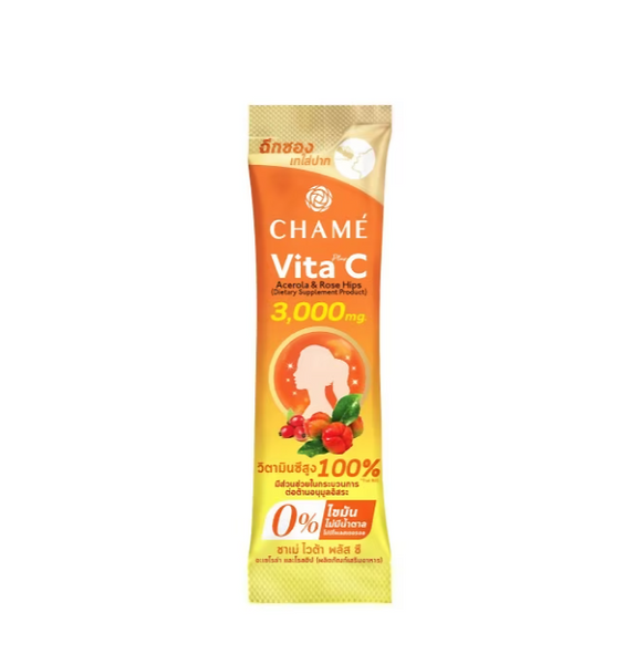 CHAME' Vita+ C Acerola Roes Hips 10 Sache Пищевая добавка с витамином С, вишней ацеролой и плодами шиповника 10 саше
