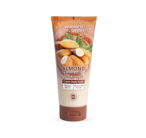 Watsons Almond Shea Butter Cream Body Scrub 200 g., Крем-скраб для тела с ароматом миндаля 200 гр.