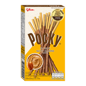 Glico Pocky Nutty Almond Flavour 43,5 g., Соломка Pocky с орехово-миндальным вкусом 43,5 гр.