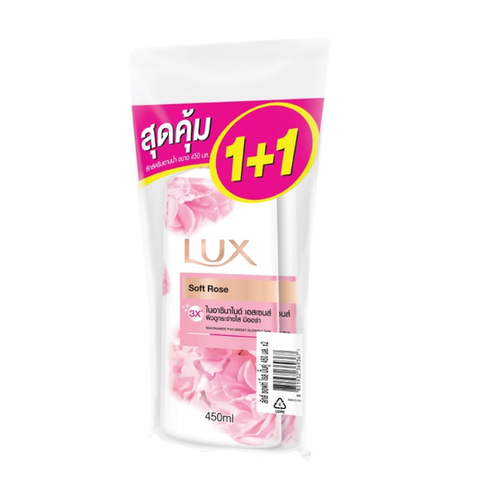 LUX Soft Rose Shower Cream 450 ml.*2 pcs., Крем для душа "Нежная роза" 2 шт.*450 мл.
