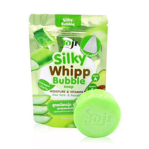 PRECIOUS SKIN Joji Secret Young Silky Whipp Bubble Soap Bright Moisture & Vitamin E (Aloe Vera & Avocado) 100 g., Нежное увлажняющее мыло «Алоэ Вера и авокадо» 100 гр.