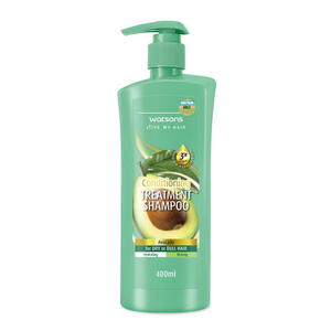 Watsons Treatment Shampoo Avocado for Dry or Dull Hair 400 ml., Лечебный шампунь с авокадо для сухих или тусклых волос 400 мл.