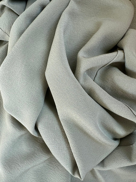 Silk Vintage Kimono (crepe de chine), Винтажное кимоно из шелка (крепдешин) в фисташковом цвете