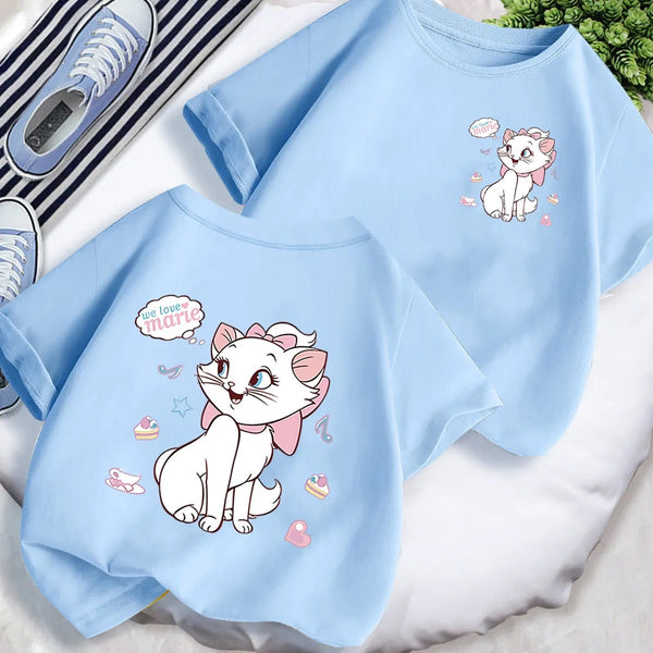 Fashion T-Shirt to Kids Pure Cotton Cartoon Anime Printed Детская футболка из чистого хлопка с принтом