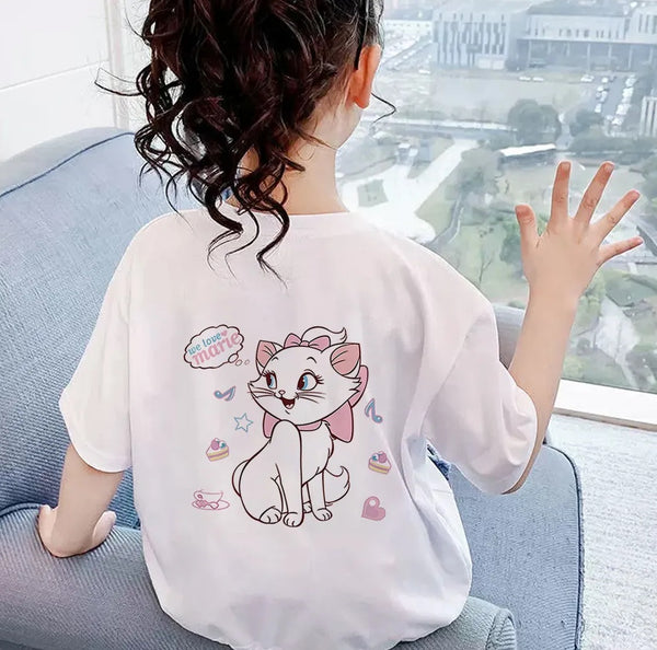Fashion T-Shirt to Kids Pure Cotton Cartoon Anime Printed Детская футболка из чистого хлопка с принтом