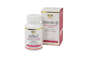 Abhai B Kleeb Bua Daeng 70 capsules, Успокаивающие капсулы для памяти и сна 70 капсул