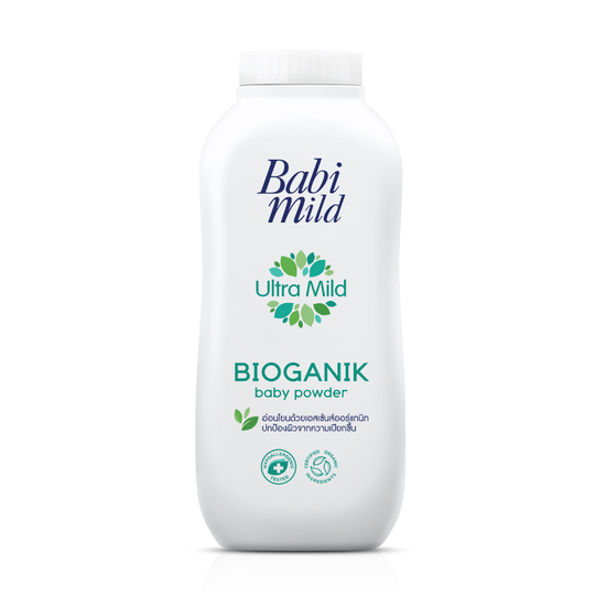Babi Mild Ultra Mild Bioganik Baby Powder Ультрамягкая детская присыпка "Bioganik" для младенцев