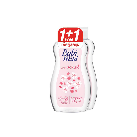 Babi Mild Ultra Mild Baby Oil White Sakura 200 ml.*2 pcs., Ультрамягкое детское масло "Белая сакура" 200 мл.*2 шт.