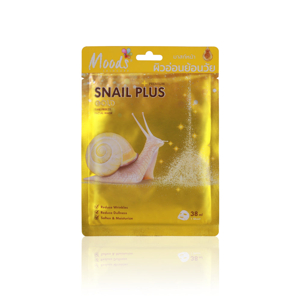 Belov Moods Snail Plus Gold Facial Mask 38 ml., Маска для лица мгновенного действия тканевая Муцин улитки + Биозолото 38 мл.