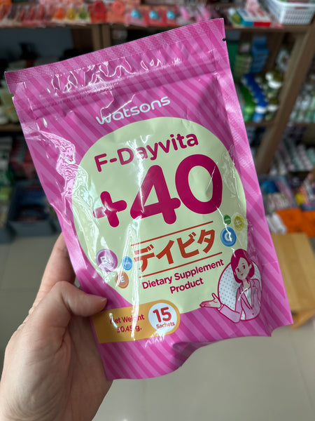 Watsons F-Dayvita +40 (Dietary Supplement Product) 15 Sachets, Пищевая добавка для женщин старше 40 лет 15 саше.