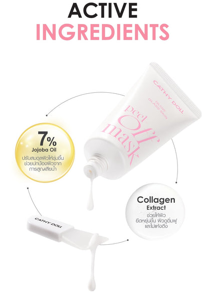 Karmart Cathy Doll Glow Glass Skin Peel-off Mask 50 ml., Очищающая маска-плёнка для сияния кожи лица 50 мл.