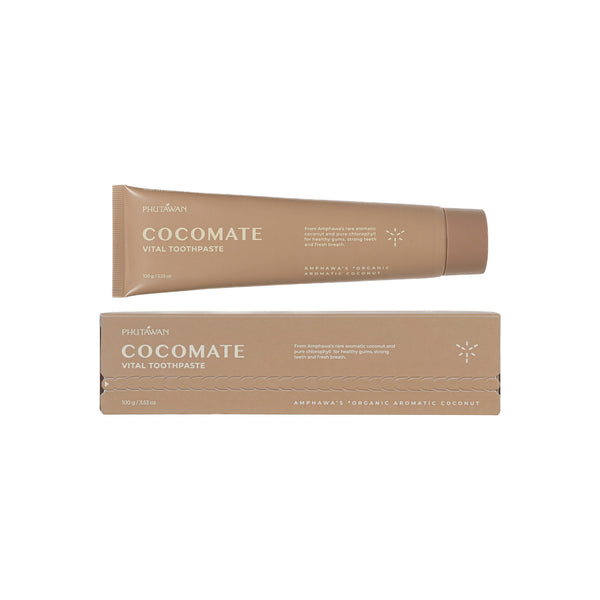 Phutawan COCOMATE Toothpaste 100 g., Органическая зубная паста на основе кокосового масла 100 гр.
