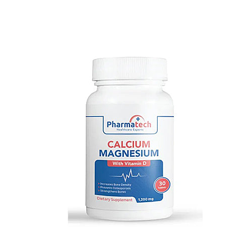 Pharmatech Calcium Magnesium Vitamin D Tablets 30 tabl., Минеральный комплекс с кальцием, магнием и витамином D3 30 табл.