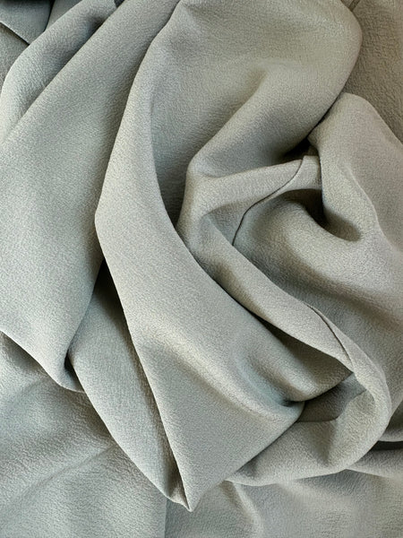 Silk Vintage Kimono (crepe de chine), Винтажное кимоно из шелка (крепдешин) в фисташковом цвете