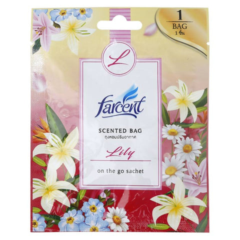 Farcent Scented Bag Lily 10 g., Ароматическое саше для шкафа и белья с ароматом лилий 10 гр.