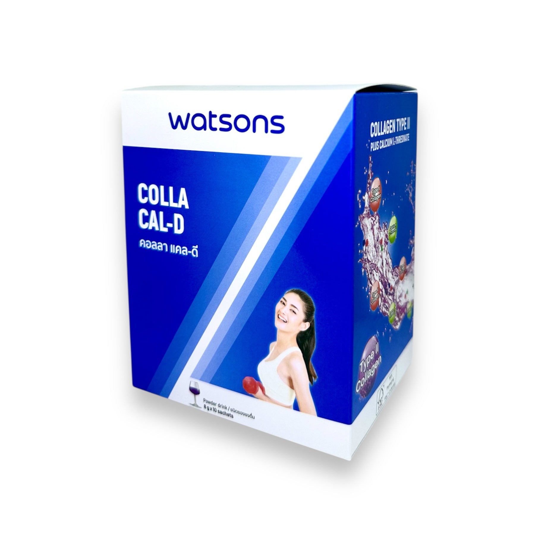 Watsons Colla Cal-D 8 g.* 10 sachets Dietary Supplement Product, Колла ...