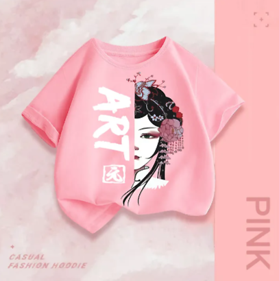 Fashion T Shirt to Kids Cartoon Anime Printed Art