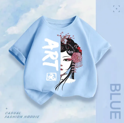 Fashion T Shirt to Kids Cartoon Anime Printed Art